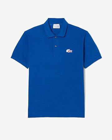 Polo Masculina Lacoste Edição Japão-Azul PH5006