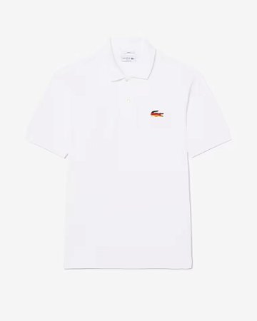 Polo Masculina Lacoste Edição Alemanha-Branca PH5052