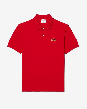 Polo Masculina Lacoste Edição Espanha-Vermelha PH5037