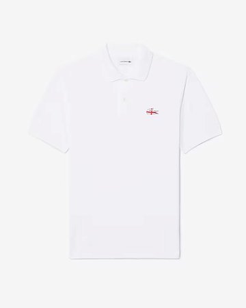 Polo Masculina Lacoste Edição Inglaterra-Branca PH5030