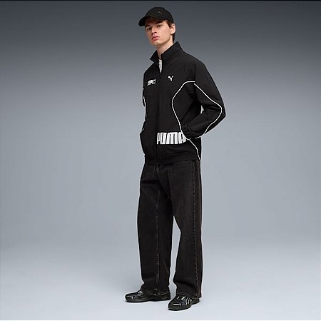 Jaqueta Puma Masculina Sport Woven Relaxed Track-Preta 69217301
