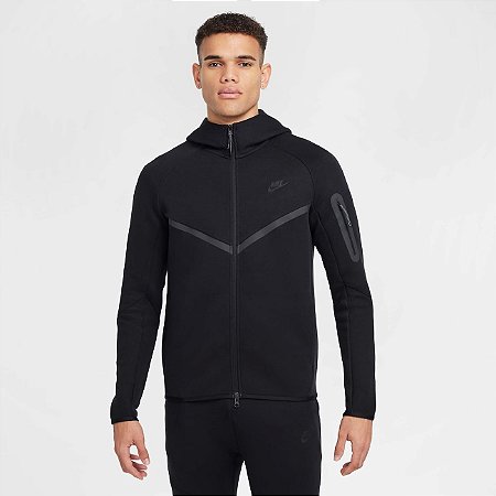 Moletom Nike Masculino Sportswear Tech Fleece-Preto HV0949