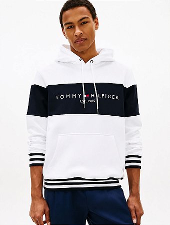 Moletom  Tommy Hilfiger Masculino-Branco XM07455101