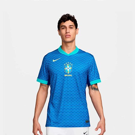 Camiseta Masculina Nike Seleção Brasileira Uniforme-Azul FJ4283