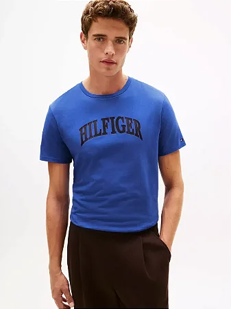 Camiseta Masculina Tommy Hilfiger-Azul  XM06430