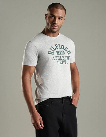 Camiseta Masculina Tommy Hilfiger-Cinza XM05718
