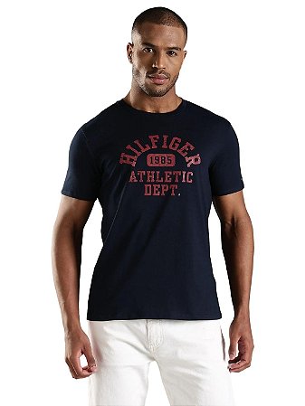 Camiseta Masculina Tommy Hilfiger-Azul Marinho XM05717