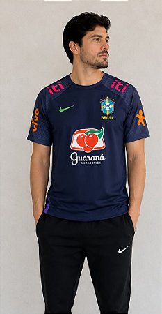 Camiseta Masculina Nike Seleção Brasileira-Azul Marinho DR4582