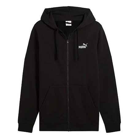 Moletom Puma Masculino ESS Full- Zip - Preto 682586