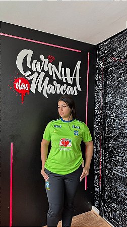 Camiseta Nike Masculina Treino Seleção Brasileira - Verde FZ5452