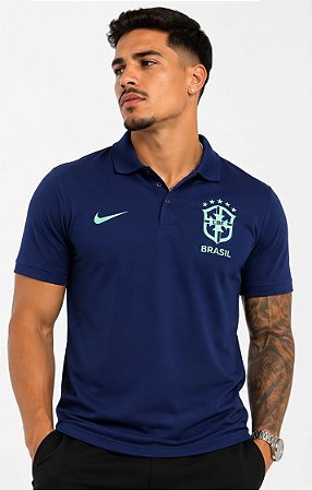 Polo Nike Masculina Seleção Brasileira-Azul Marinho DH4508400