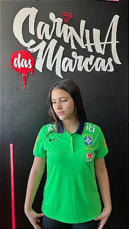 Polo Nike Feminina Seleção Brasileira - Verde DV1812