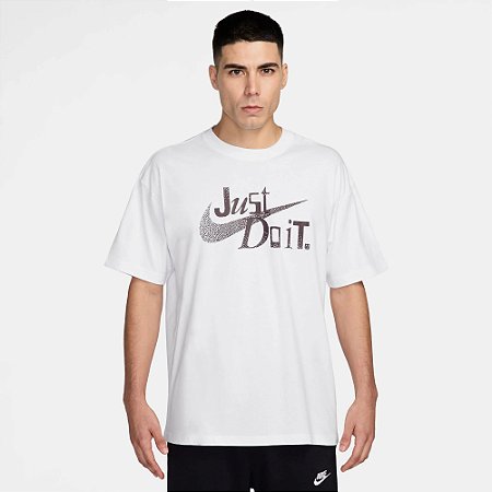 Camiseta Nike  Masculina Sportswear Just do It - Branca IH1375100