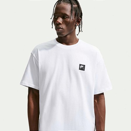 Camiseta Masculina Nike Sportswear Air Box-Branca IR8021100