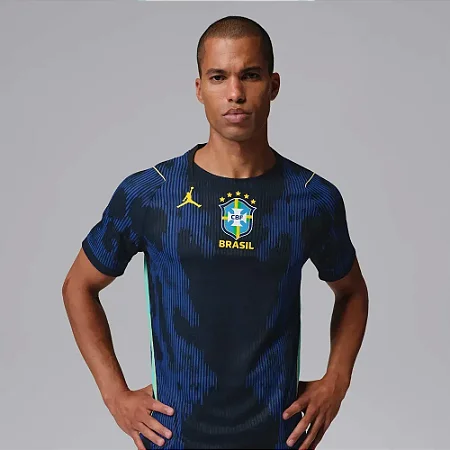 Camiseta Masculina Seleção Brasileira Torcedor Pro 2026/27-Azul IU1072