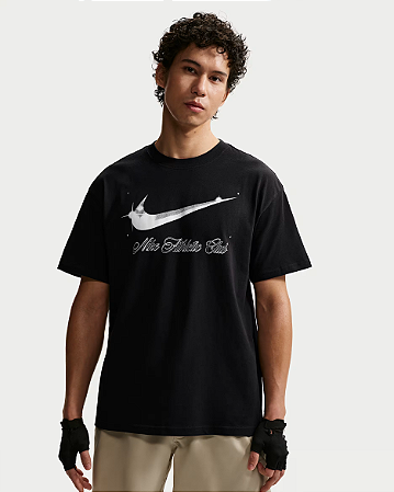 Camiseta  Masculina Nike Athletic Club-Preta IO3137010
