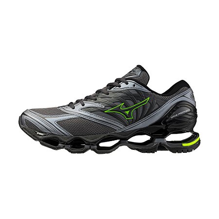 Tênis Masculino Mizuno Wave Prophecy LS-Chumbo/Verde D1GA333709