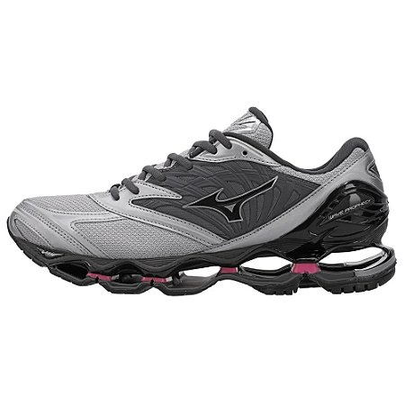 Tênis Masculino Mizuno Wave Prophecy LS- Cinza/Rosa  D1GA333708