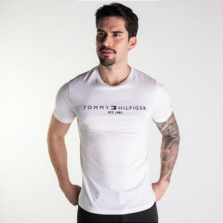 Camiseta Masculina Tommy Hilfiger 1985 -Branca