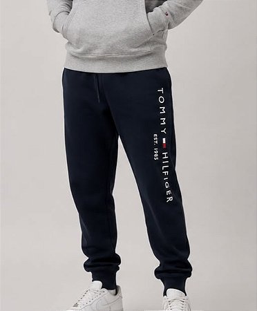 Calça Masculina Moletom Tommy Hilfiger Jogger -Azul Marinho78JB339410