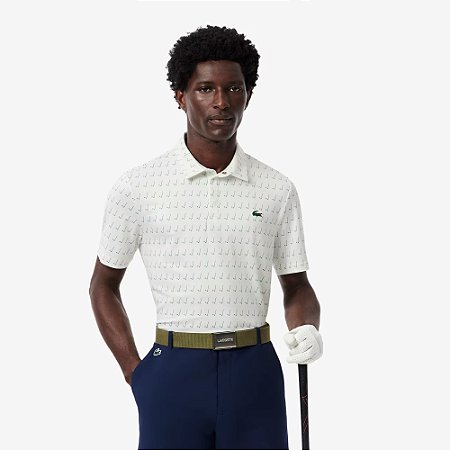 Polo Lacoste Sport Masculina Regular Fit- Branca DH5175