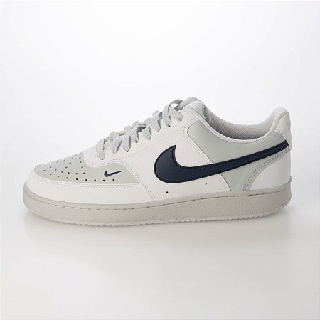 Tênis Nike Masculino Court Vision Low- Cinza /Branco/Azul  IM0459106