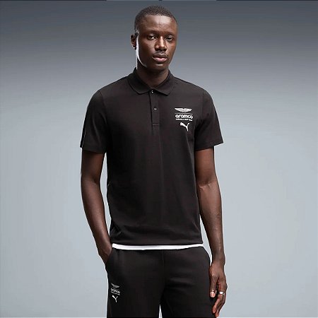 Polo Puma Masculina AMF1 Essential - Preta 637348 001