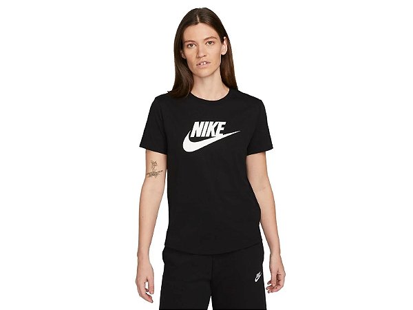 Camiseta Nike Feminina Sportswear Logo- Preta  DX7906010