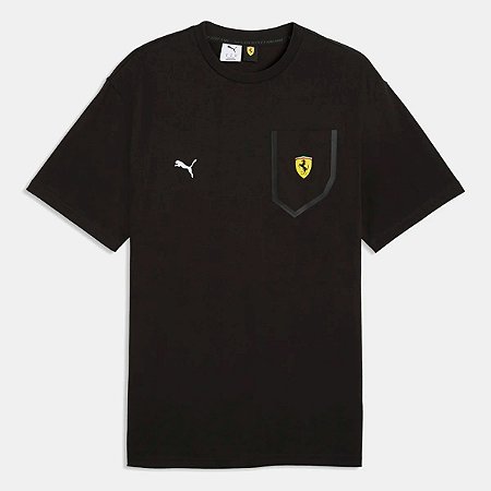 Camiseta Puma Masculina Ferrari Tech -Preta 636997 001