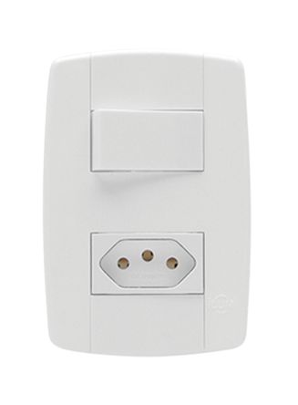 tomada 10a + interupitor