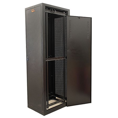 Rack Piso Padrão 19″ 40Ux1075 – Preto – Todo Perfurado