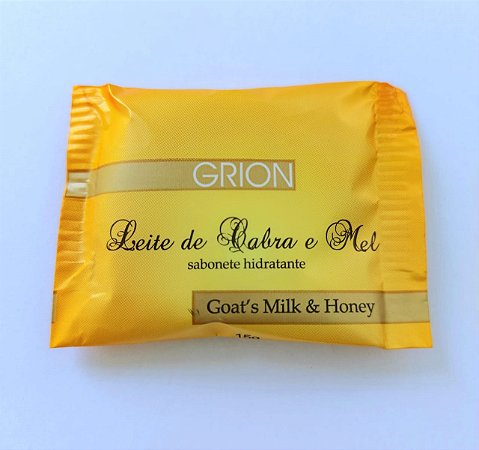 Mini Sabonete 20g para Hotel Grion Leite de Cabra e Mel cx 500 un