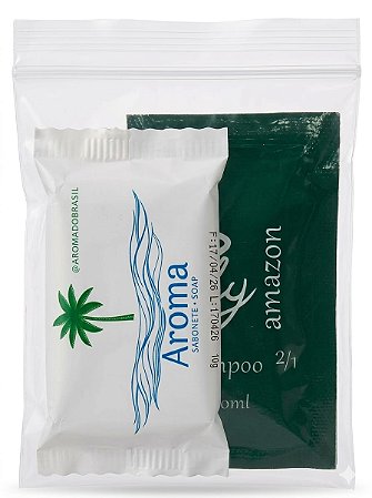 Kit Higiene Pessoal Sabonete e Shampoo para Hotel 100 un