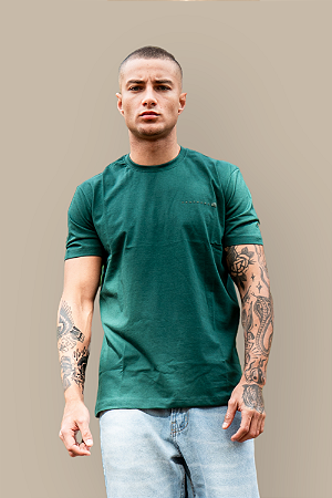 Camiseta Regular Minimal Verde