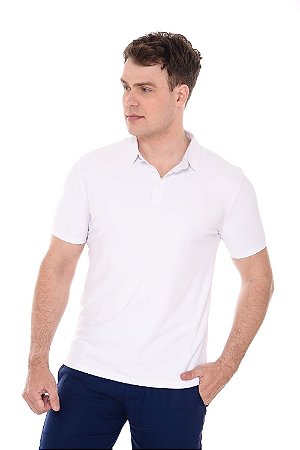 Polo Malha Tecnológica Branco
