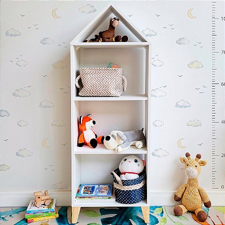 Estante Infantil Casinha 130cm Bobi