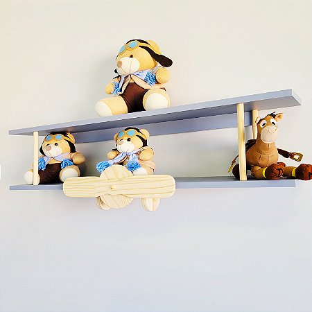 Prateleiras Modelo Avião Bobi 90 cm