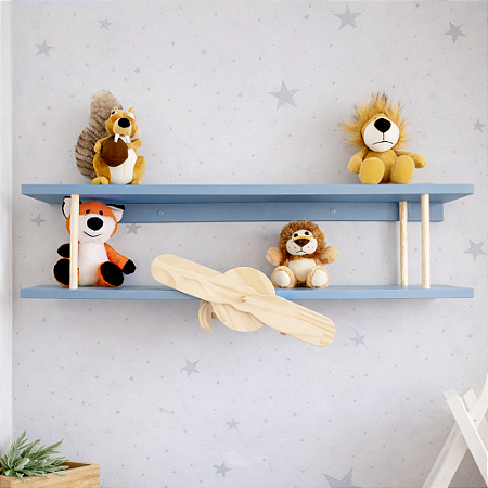 Prateleiras Modelo Avião 90cm Bobi