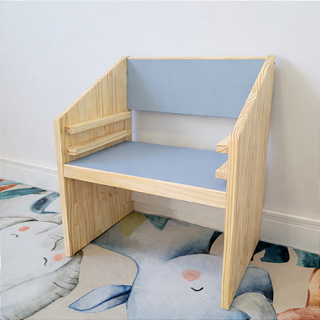 Cadeira Infantil com Ajuste de Altura 2 a 11 anos Madeira e MDF Bobi