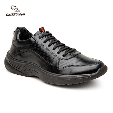 Tênis Masculino Linha Stark Casual Elástico Preto 55000