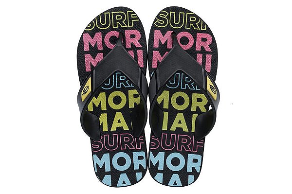 Chinelo Masculino Mormaii Neocycle 2.0 10802 Preto Rosa Amarelo
