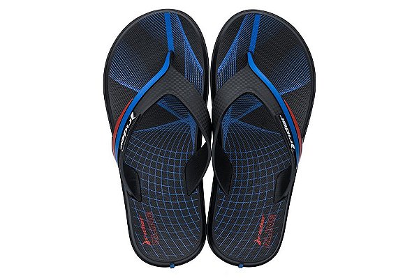 Chinelo Masculino Rider R Line II 11526 Preto Azul Vermelho