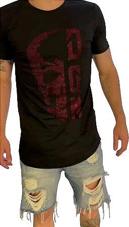 Camiseta Masculina Swag Frente e Costas Redonda