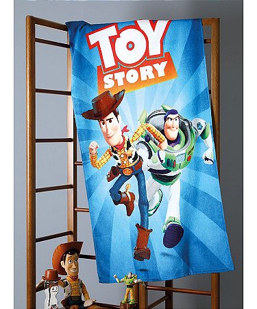 Toalha de Banho Velour Dohler 70cm x 1,30m  infantil Disney Toy Story