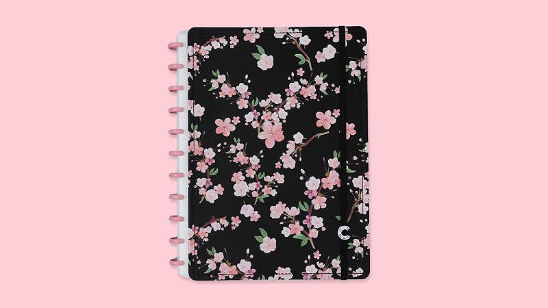 CADERNO BY GOCASE CLASSICAL ROSE BLACK A5