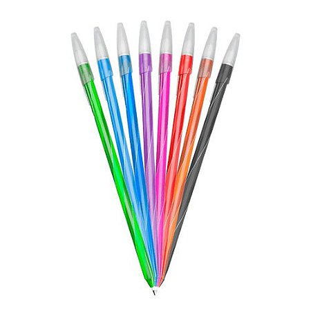 Caneta Esferográfica CIS SPIRO Glow 0,7