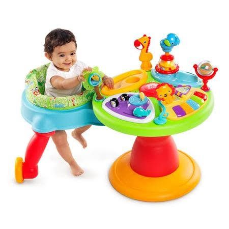Bright Starts Centro de atividades e mesa 3 em 1 Around We Go para maiores de 6 meseS