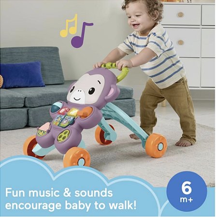 Andador Infantil Macaco Mattel Fisher-Price Aprenda Comigo Musical
