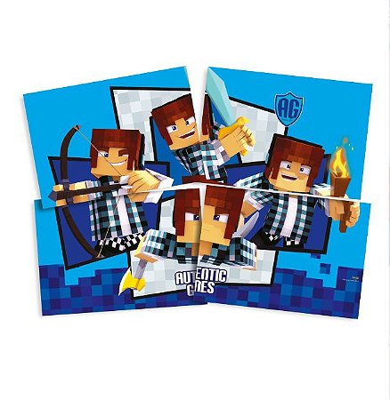 Painel 4 Partes 1,28M x 90CM AUTHENTIC GAMES - Maricota Festas