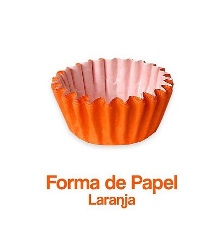 Forminha Nº05 Plac Laranja C/100 Unidades - Maricota Festas